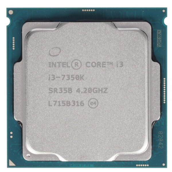 Процессор Intel Core i3-7350K 4.2GHz 4Mb DDR3L/DDR4-1600/2133 HD630 TDP-60w LGA1151 OEM [CM8067703014431]