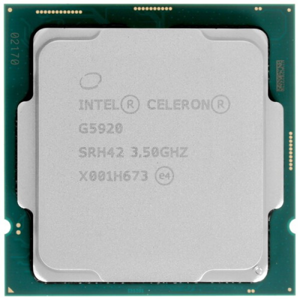 Процессор Intel Celeron G5920 3.5GHz, 2C/2T, 4Mb L3, DDR4-2666, GPU UHD 610, TDP-58W, LGA1200, BOX [BX80701G5920]