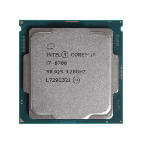 Процессор Intel Core i7-8700 3.2/4.6GHz, 6C/12T, 12Mb L3, DDR4-2666, GPU UHD 630, TDP-65W, LGA1151-v2, BOX [BX80684I78700]