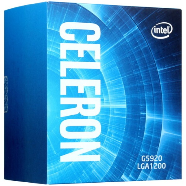 Процессор Intel Celeron G5920 3.5GHz, 2C/2T, 4Mb L3, DDR4-2666, GPU UHD 610, TDP-58W, LGA1200, BOX [BX80701G5920]