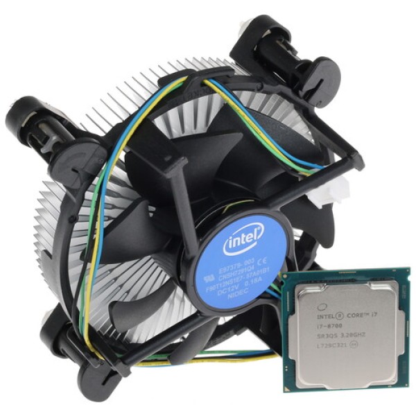 Процессор Intel Core i7-8700 3.2/4.6GHz, 6C/12T, 12Mb L3, DDR4-2666, GPU UHD 630, TDP-65W, LGA1151-v2, BOX [BX80684I78700]