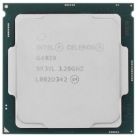 Процессор Intel Celeron G4920 3.2GHz, 2C/2T, 2Mb L3, DDR4-2400, GPU UHD 610, TDP-51W, LGA1151-v2, OEM [CM8068403378011]