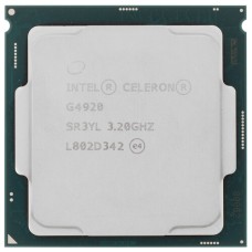 Процессор Intel Celeron G4920 3.2GHz, 2C/2T, 2Mb L3, DDR4-2400, GPU UHD 610, TDP-51W, LGA1151-v2, OEM [CM8068403378011]
