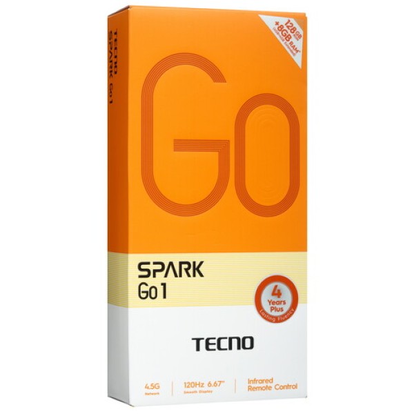 6.67" Смартфон Tecno SPARK GO 1 128 ГБ белый