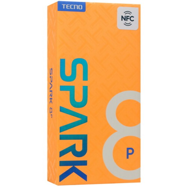 6.6" Смартфон Tecno SPARK 8P 128 ГБ синий