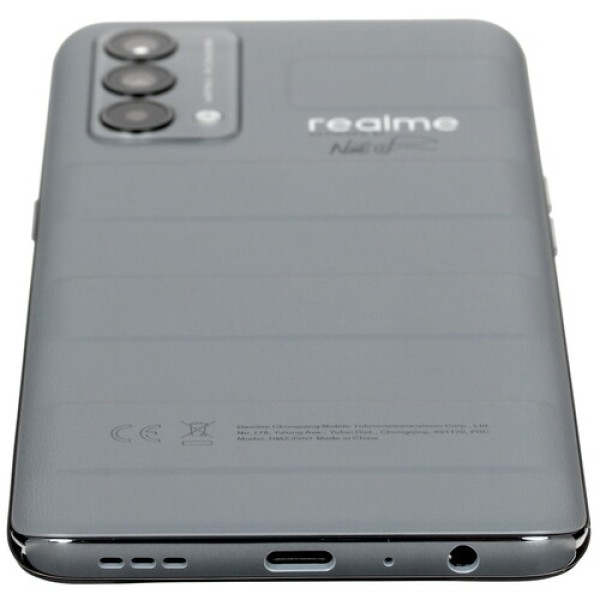 6,43" Смартфон realme GT Master Edition 256 ГБ серый [8x(2.4 ГГц, 1.8 ГГц), 8 Гб, 2 SIM, Super AMOLED, 2400x1080, камера 64+8+2 Мп, NFC, 5G, GPS, 4300