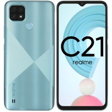 6.5" Смартфон realme C21 32 ГБ голубой