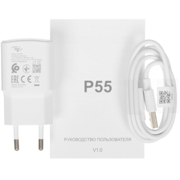 6.6" Смартфон Itel P55 256 ГБ голубой