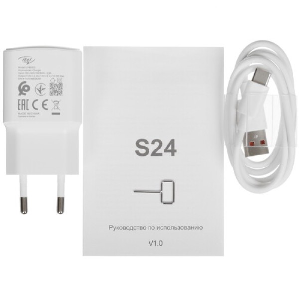 6.6" Смартфон Itel S24 256 ГБ белый