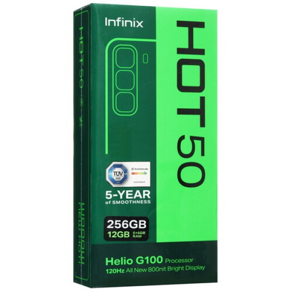 6.78" Смартфон Infinix HOT 50 256 ГБ черный