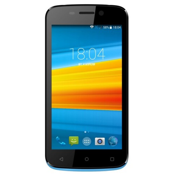 Смартфон DEXP Ixion E245 4.5" 8Gb Blue 4x1.3GHz/512Mb/854x480/IPS/2SIM/Cam2/1600mAh/Android 6.0