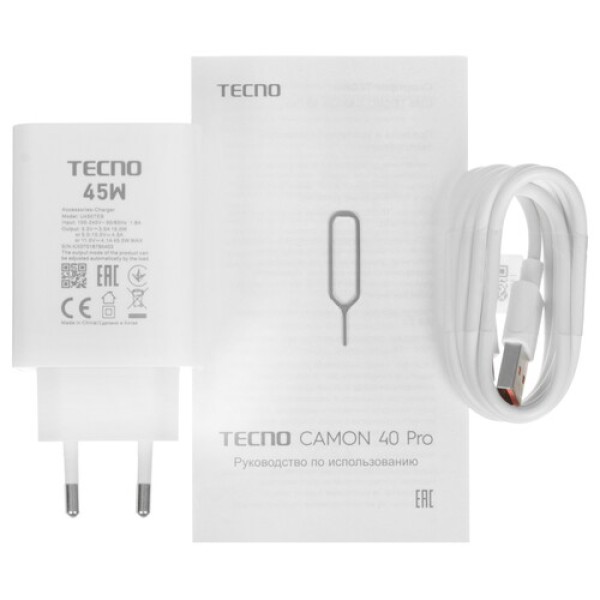 6.78" Смартфон Tecno CAMON 40 Pro 256 ГБ зеленый