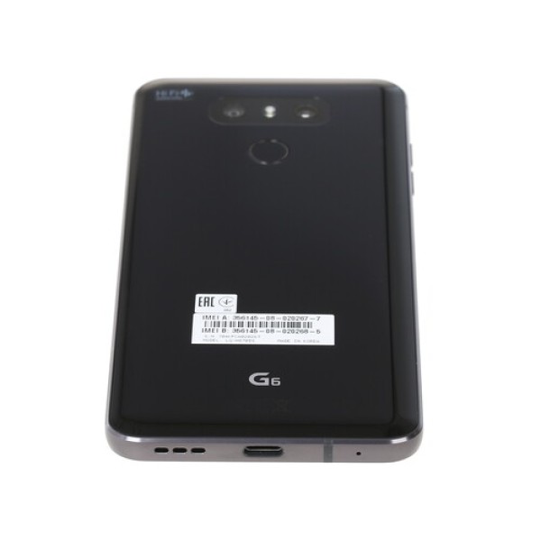 Смартфон LG G6 5.7" 64Gb Black 4x2,35Ghz/4096Mb/2880x1440/IPS/2SIM/LTE/Cam13+13/3300mAh/Android 7.0