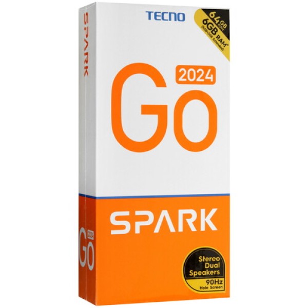 6.56" Смартфон Tecno SPARK GO 2024 64 ГБ золотистый