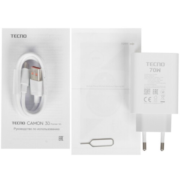 6.8" Смартфон Tecno CAMON 30 Premier 5G 512 ГБ серый