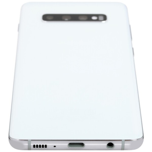 Смартфон Samsung S10+ 6.4" 128Gb White 8(2x2.0Ghz+2x2.0Ghz+4x1.0Ghz)/8192Mb/3040x1440/DynamicAMOLED/2SIM/LTE/NFC/IP68/Cam16+12+12/4100mAh/Android 9.0