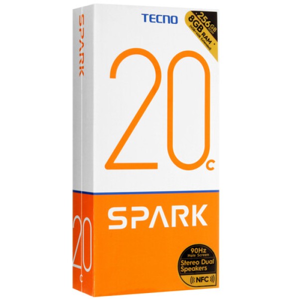6.56" Смартфон Tecno SPARK 20C 256 ГБ белый
