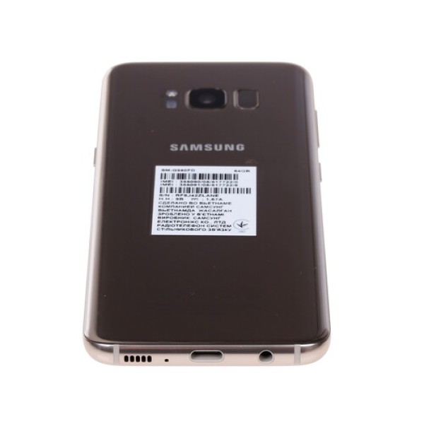 Смартфон Samsung Galaxy S8 5.8" 64Gb Gold 8x2,3Ghz/4096Mb/2960x1440/sAMOLED/2SIM/LTE/Cam12/3000mAh/Android 7.0