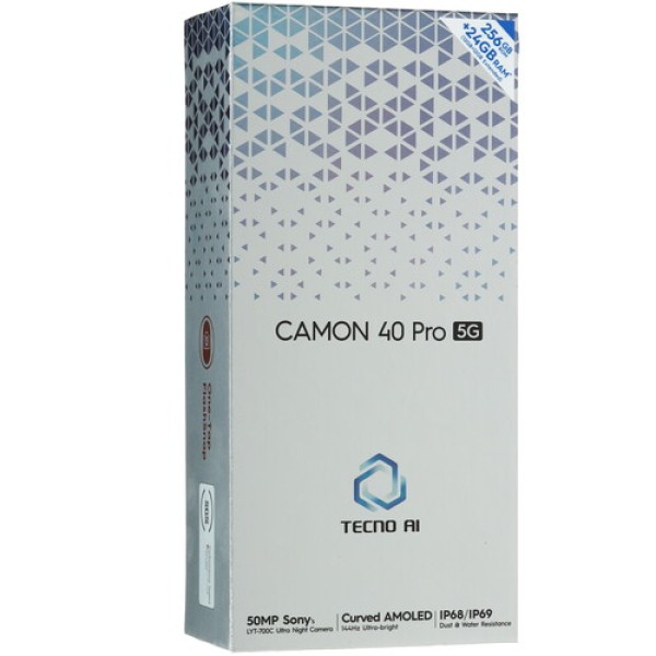 6.78" Смартфон Tecno CAMON 40 Pro 5G 256 ГБ зеленый