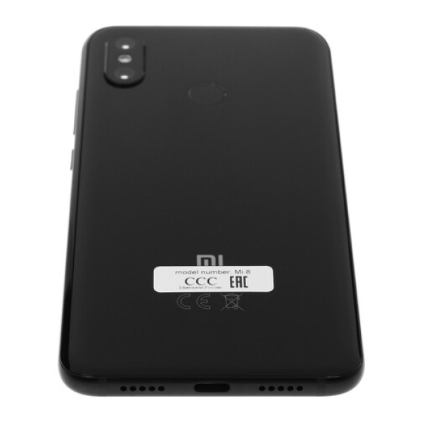 Смартфон Xiaomi Mi 8 6.21" 128Gb Black 4x2.8+4x1.7Ghz/6144Mb/2248x1080/2SIM/GPS/Amoled/Cam12+12and20/3400mAh/Android 8.1