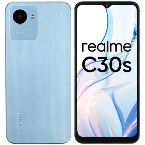 6.5" Смартфон realme C30s 64 ГБ голубой