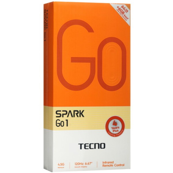6.67" Смартфон Tecno SPARK GO 1 64 ГБ черный