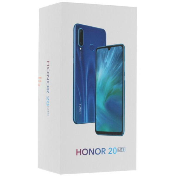 Смартфон Honor 20 Lite 4/128Gb [6,15"/LTE/NFC/Cam48+8+2Mpx/3340mAh/Blue]