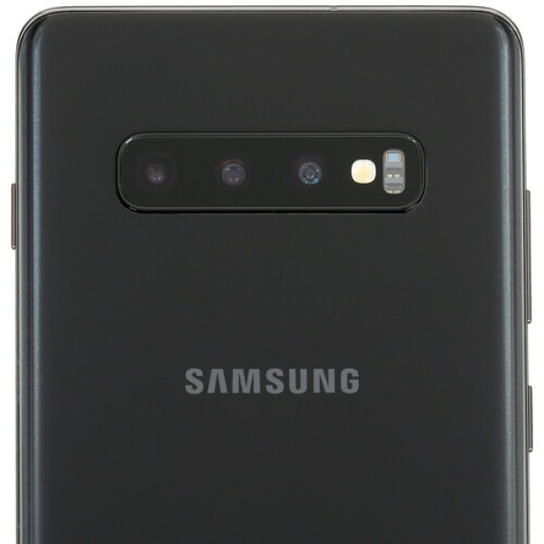 Смартфон Samsung S10+ 6.4" 128Gb Black 8(2x2.0Ghz+2x2.0Ghz+4x1.0Ghz)/8192Mb/3040x1440/DynamicAMOLED/2SIM/LTE/NFC/IP68/Cam16+12+12/4100mAh/Android 9.0