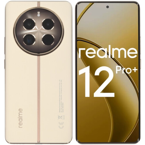 6.7" Смартфон realme 12 Pro+ 256 ГБ бежевый