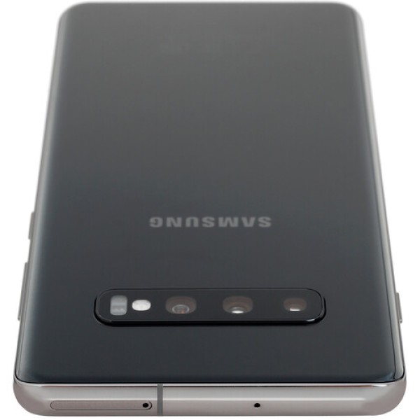 Смартфон Samsung S10+ 6.4" 128Gb Black 8(2x2.0Ghz+2x2.0Ghz+4x1.0Ghz)/8192Mb/3040x1440/DynamicAMOLED/2SIM/LTE/NFC/IP68/Cam16+12+12/4100mAh/Android 9.0