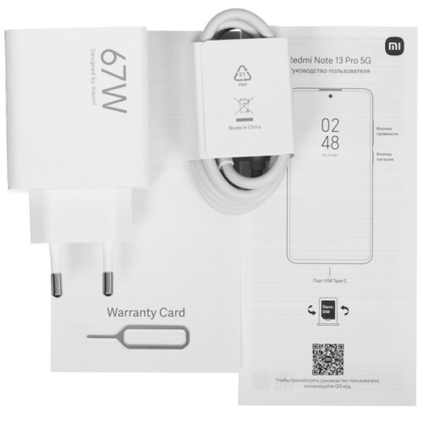 6.67" Смартфон Xiaomi Redmi Note 13 Pro 5G 256 ГБ голубой