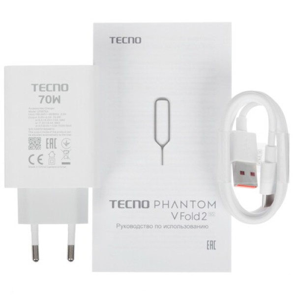 7.85" Смартфон Tecno PHANTOM V Fold 2 512 ГБ голубой