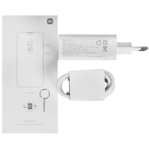 6.67" Смартфон Xiaomi 12T 128 ГБ черный
