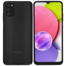 6.5" Смартфон Samsung Galaxy A03s 32 ГБ черный [8x(2.3 ГГц), 3 Гб, 2 SIM, TN, 1600x720, камера 13+2+2 Мп, 4G, GPS, 5000 мА*ч]