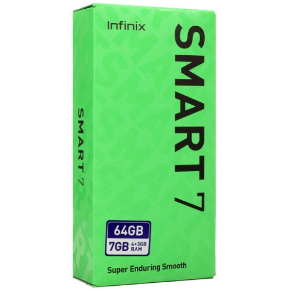 6.6" Смартфон Infinix SMART 7 64 ГБ белый