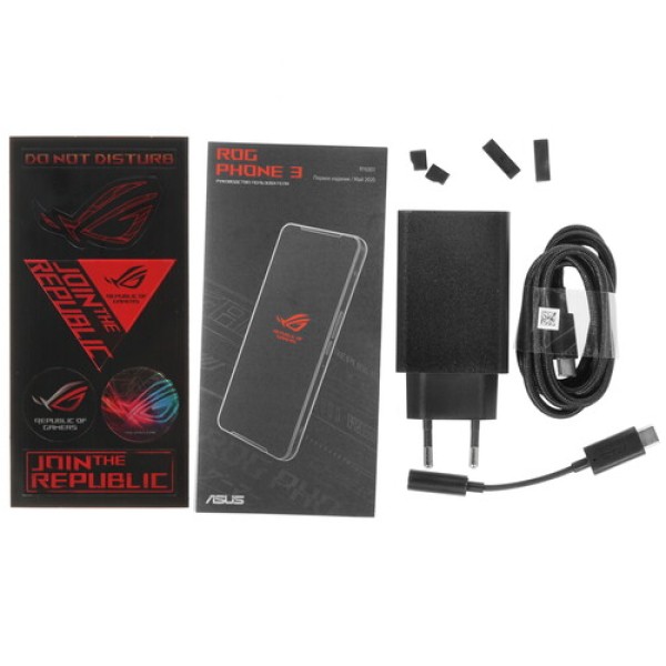 Смартфон Asus ROG Phone 3 6.59" 16Gb/512Gb, black, 64Mp, 6000mAh, Android 10