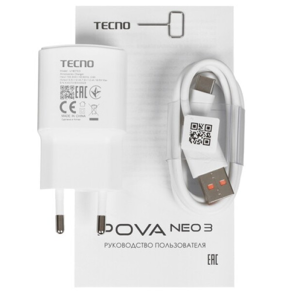 6.82" Смартфон Tecno POVA Neo 3 128 ГБ синий