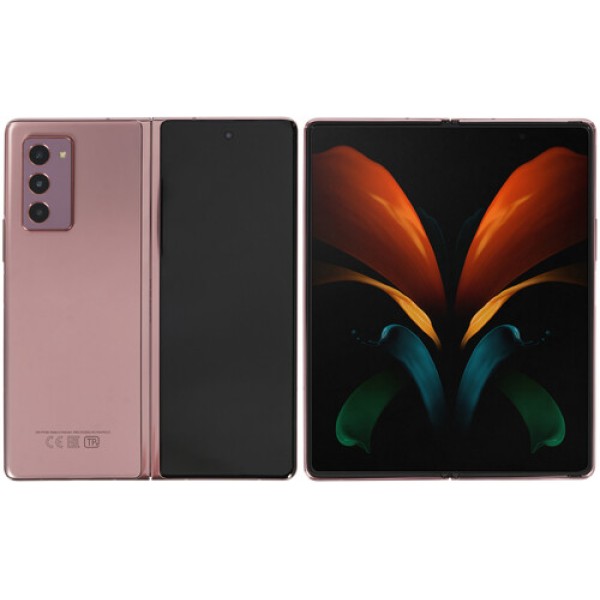 Смартфон Samsung SM-F916B Galaxy Z Fold2 7.6" 256Gb Bronze Snapdragon865Plus/12Gb/1768x2208/dAMOLED 2X/LTE/Cam12+12+12/10Mp/4500mAh/Android
