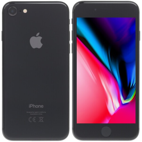 Смартфон Apple iPhone 8 4,7" 64Gb Space Grey 6x2.5Ghz/2048Mb/1334x750/IPS/LTE/IP67/Cam12/iOS