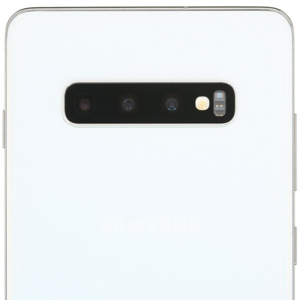 Смартфон Samsung S10+ 6.4" 128Gb White 8(2x2.0Ghz+2x2.0Ghz+4x1.0Ghz)/8192Mb/3040x1440/DynamicAMOLED/2SIM/LTE/NFC/IP68/Cam16+12+12/4100mAh/Android 9.0