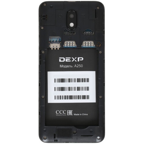 Смартфон DEXP A250 5" Violet 32GB 4x1,3Ghz/2048Mb/960x480/IPS/2SIM/3G/Cam5Mpx/3000mAh/Android 9