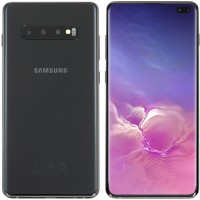 Смартфон Samsung S10+ 6.4" 128Gb Black 8(2x2.0Ghz+2x2.0Ghz+4x1.0Ghz)/8192Mb/3040x1440/DynamicAMOLED/2SIM/LTE/NFC/IP68/Cam16+12+12/4100mAh/Android 9.0