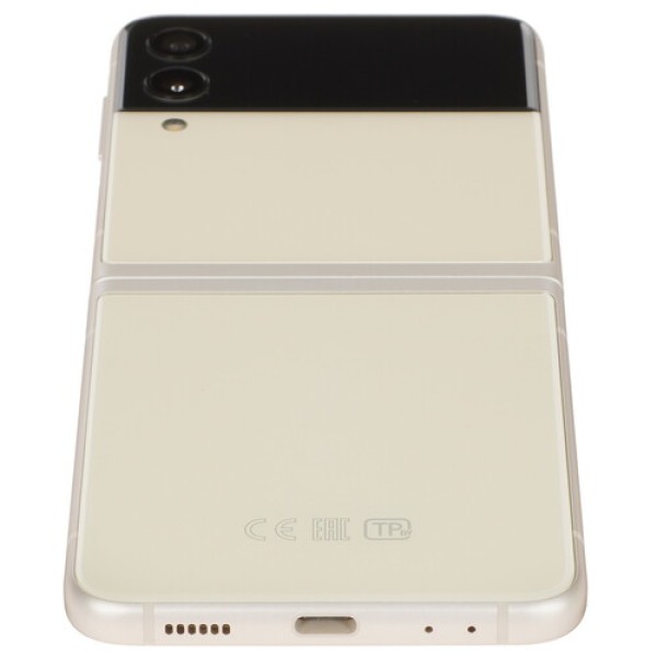 6.7" Смартфон Samsung Galaxy Z Flip3 128 ГБ бежевый [8x2.84 ГГц, 8 Гб, 1 SIM, Dynamic AMOLED 2X, 2640x1080, камера 12+12 Мп, 5G, GPS, 3300 мА*ч] SM-
