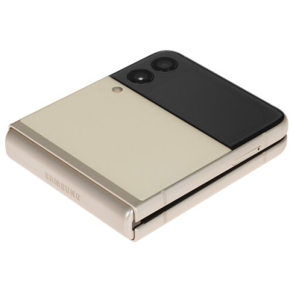 6.7" Смартфон Samsung Galaxy Z Flip3 128 ГБ бежевый [8x2.84 ГГц, 8 Гб, 1 SIM, Dynamic AMOLED 2X, 2640x1080, камера 12+12 Мп, 5G, GPS, 3300 мА*ч] SM-