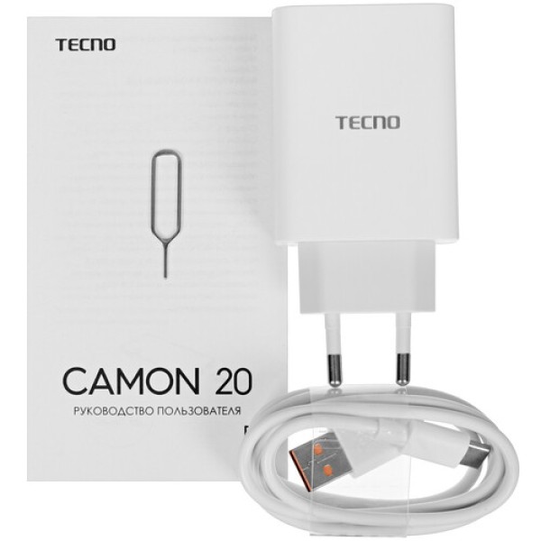 6.7" Смартфон Tecno CAMON 20 256 ГБ голубой