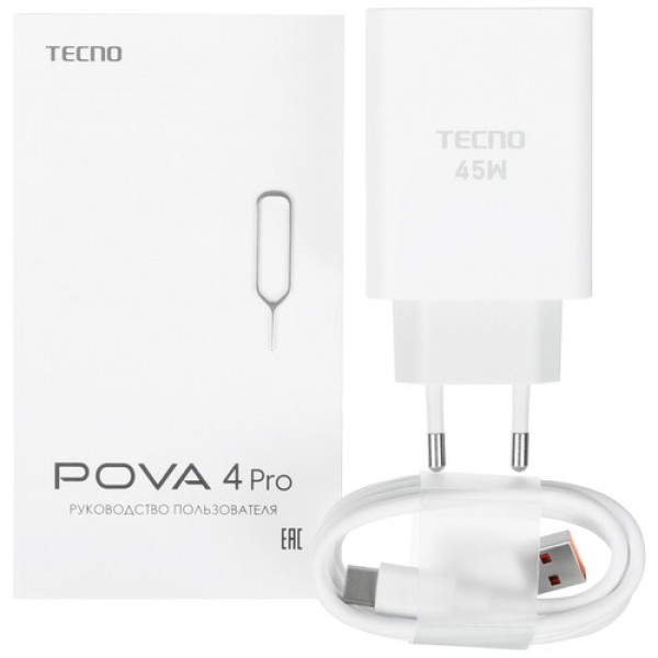 6.7" Смартфон Tecno POVA 4 Pro 256 ГБ серый