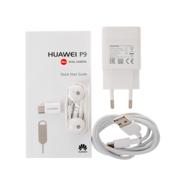 Смартфон Huawei P9 5.2" 32Gb Silver 8*2.5Ghz/3072Mb/1920x1080/IPS/2SIM/GPS/LTE/2xCam12AF/3000mAh/Android 6.0
