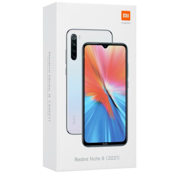 Смартфон Xiaomi Redmi Note 8 2021 4/128Gb [6,3"/LTE/Cam48+8+2+2Mpx/4000mAh/Moonlight White]