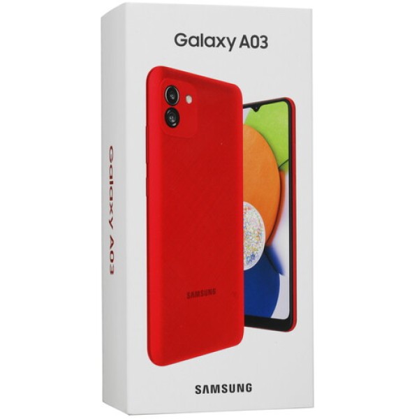 Смартфон Samsung Galaxy A03 4/64Gb [6,5"/LTE/Cam48+2Mpx/5000mAh/Red]