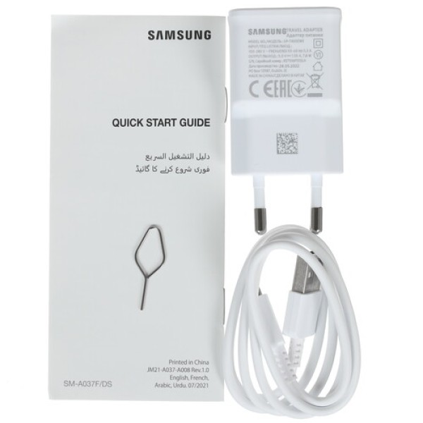 6.5" Смартфон Samsung Galaxy A03s 32 ГБ синий [8x(2.3 ГГц), 3 Гб, 2 SIM, TN, 1600x720, камера 13+2+2 Мп, 4G, GPS, 5000 мА*ч]
